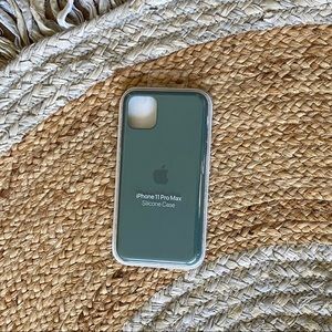 IPhone 11 Pro Max Silicone Case Pine Green New